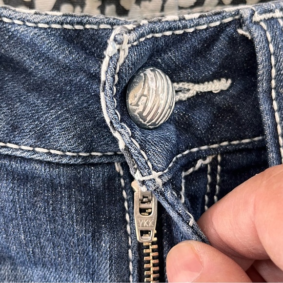 Ariat R.E.A.L. Rosy Whipstitch Low Rise Stretch Boot Cut Denim Jeans Size 27X30 - Picture 4 of 13